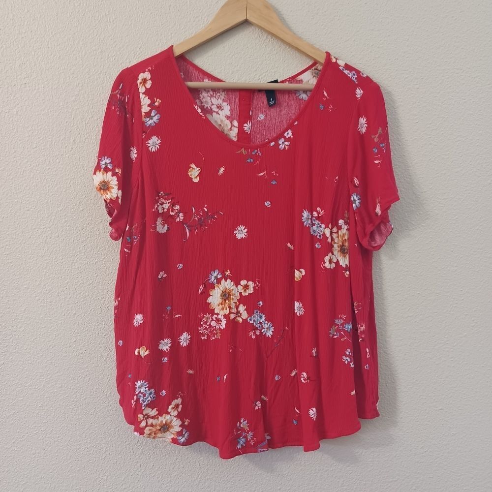Torrid Abbey Gauze Button Back Blouse